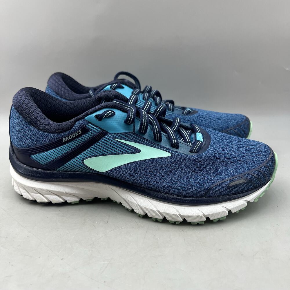 Brooks Adrenaline GTS 18 Running Shoes Women Size 5.5 Blue Mesh Comfort Sneakers